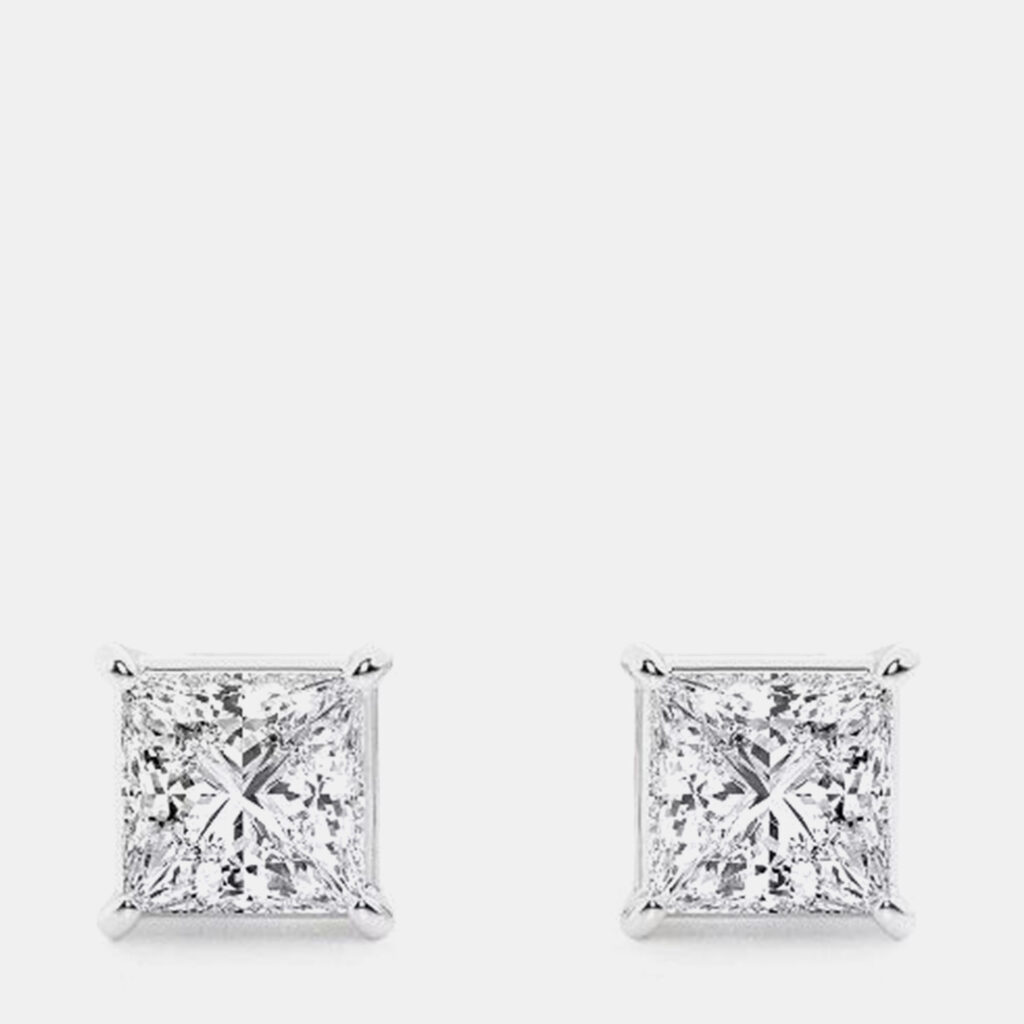 1.2ct 14k White Gold Lab Grown Diamond Basic Stud Earring 1.2ct 14k White Gold Lab Grown Diamond Basic Stud Earring
