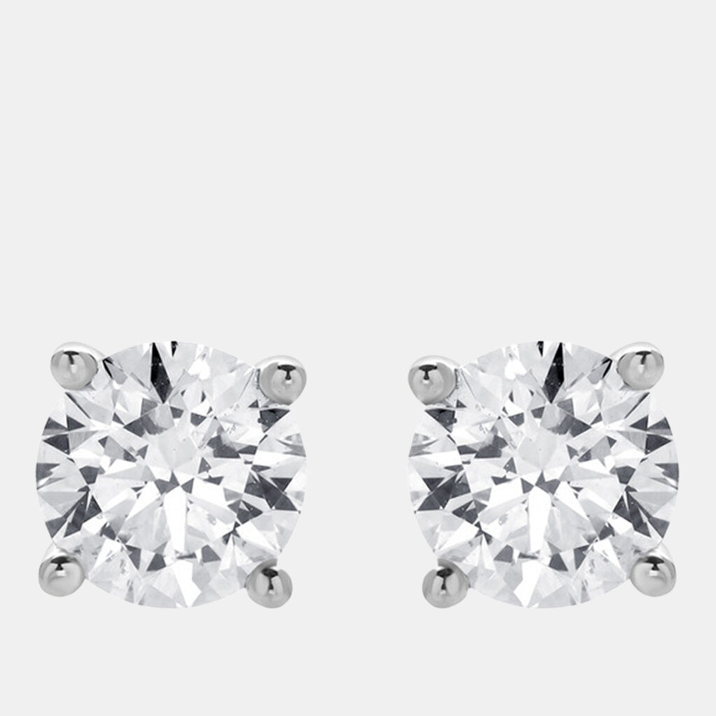 1.5ct 14k White Gold Lab Grown Diamond Basic Stud Earring 1.5ct 14k White Gold Lab Grown Diamond Basic Stud Earring