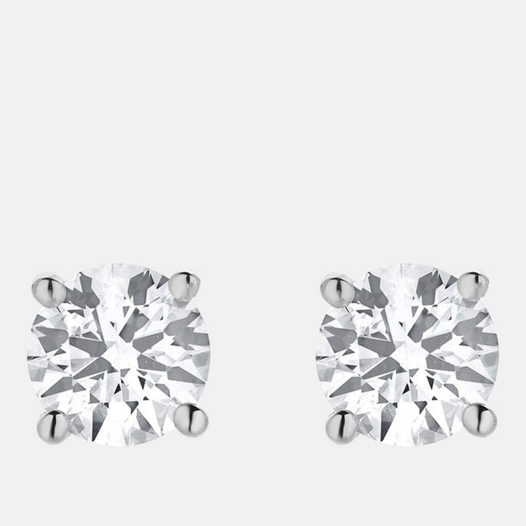 1.95ct 14k White Gold Lab Grown Diamond Basic Stud Earring 1.95ct 14k White Gold Lab Grown Diamond Basic Stud Earring