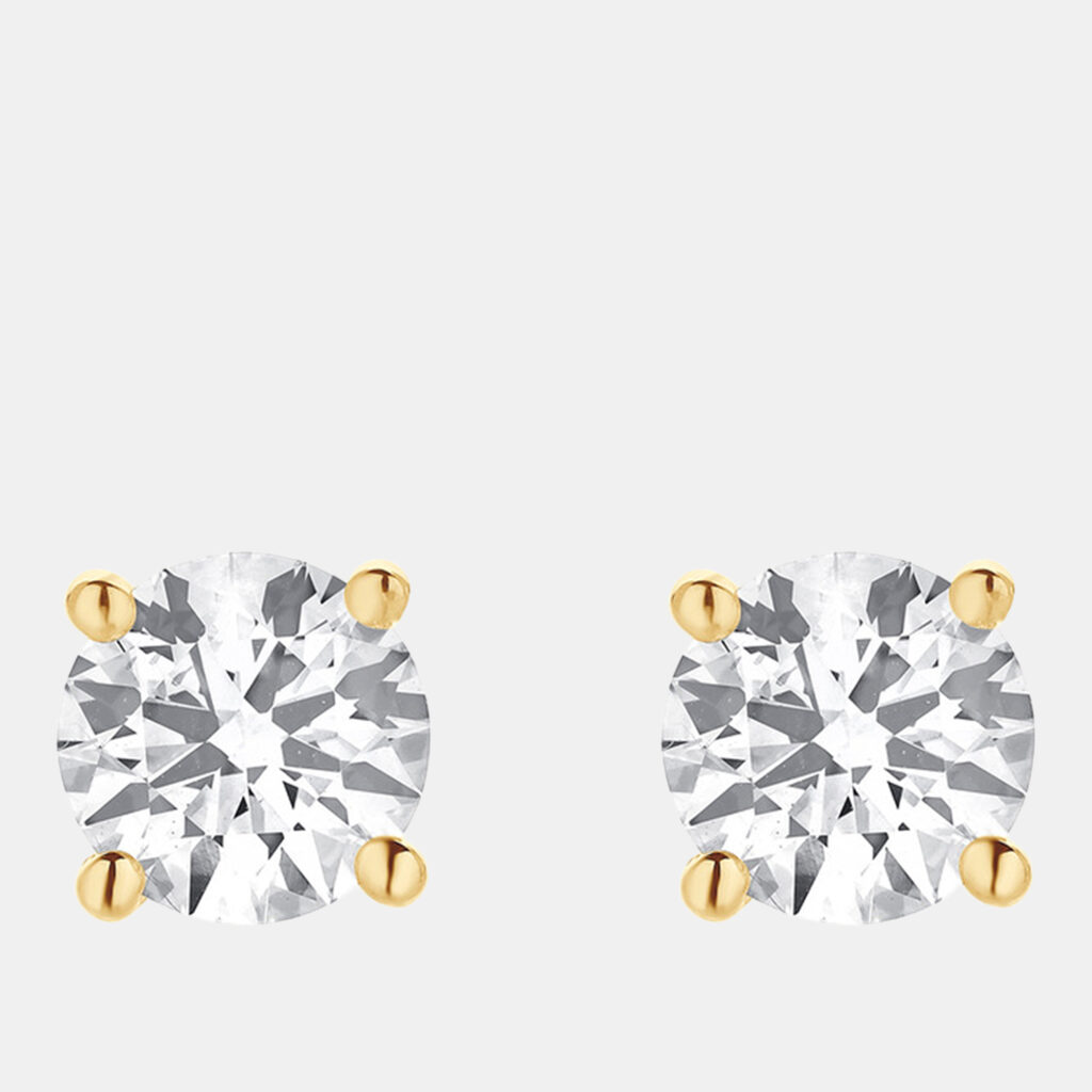 1.95ct 14k Yellow Gold Lab Grown Diamond Basic Stud Earring 1.95ct 14k Yellow Gold Lab Grown Diamond Basic Stud Earring