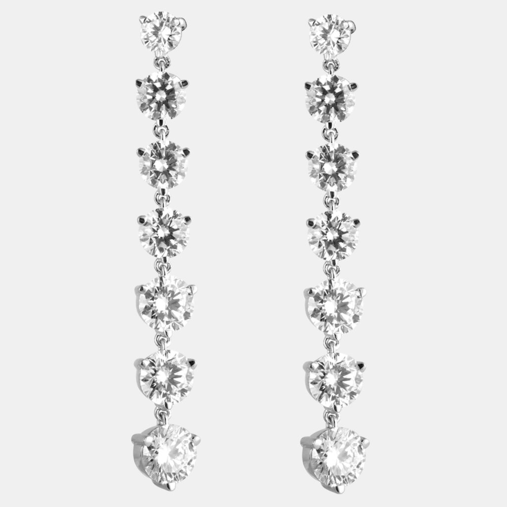 5.95ct 14k White Gold Lab Grown Diamond Fashion Earring 5.95ct 14k White Gold Lab Grown Diamond Fashion Earring