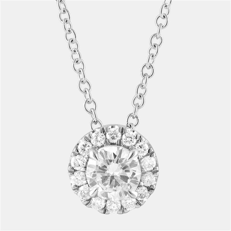 luxury-women-evolve-new-fine-jewelry-p1216687-003-1.jpg 0.45ct 14k White Gold Lab Grown Diamond Halo Pendant