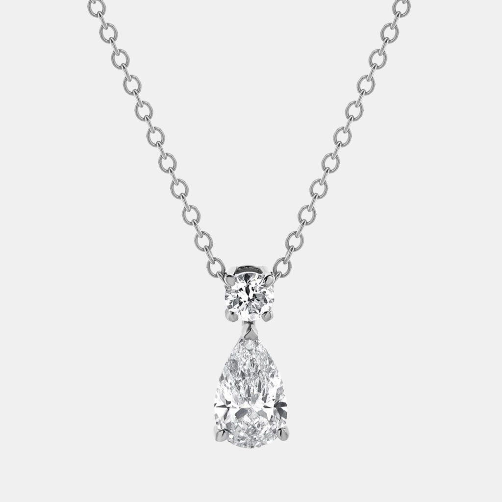 0.73ct 14k White Gold Lab Grown Diamond Drop Pendant 0.73ct 14k White Gold Lab Grown Diamond Drop Pendant