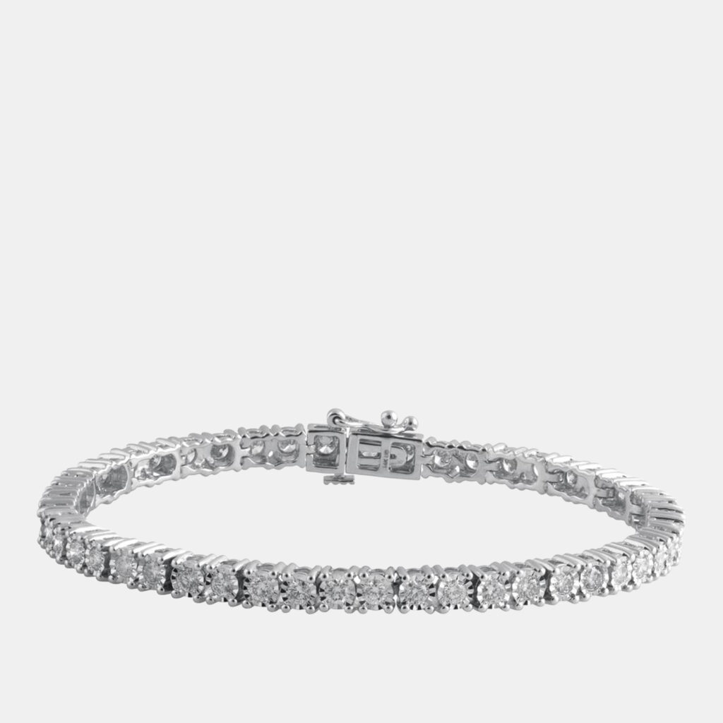 3.2ct 14k White Gold Lab Grown Diamond Tennis Bracelet 3.2ct 14k White Gold Lab Grown Diamond Tennis Bracelet