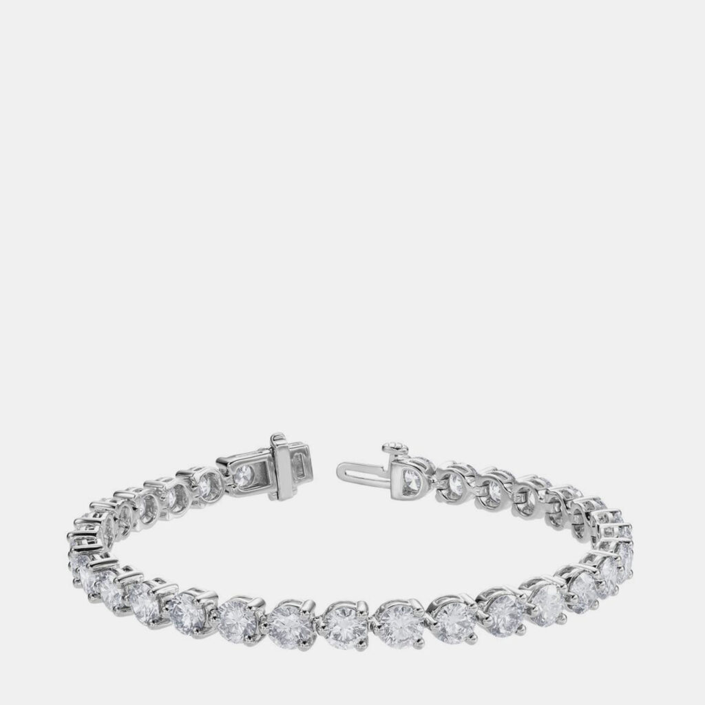 13ct 14k White Gold Lab Grown Diamond Tennis Bracelet 13ct 14k White Gold Lab Grown Diamond Tennis Bracelet
