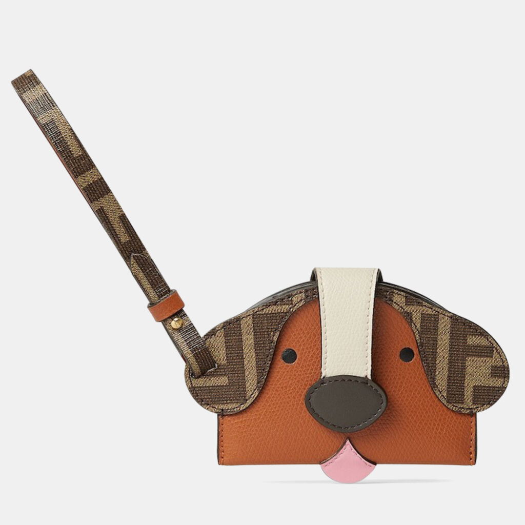 Fendi Best Friends Forever Brown Leather Cardholder