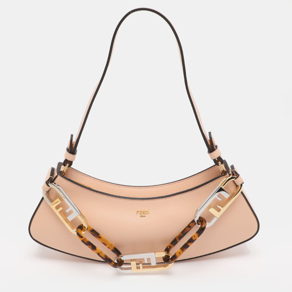 luxury-women-fendi-new-handbags-p1242661-001.jpg Fendi Light Rose Leather O'Lock Swing Shoulder Bag