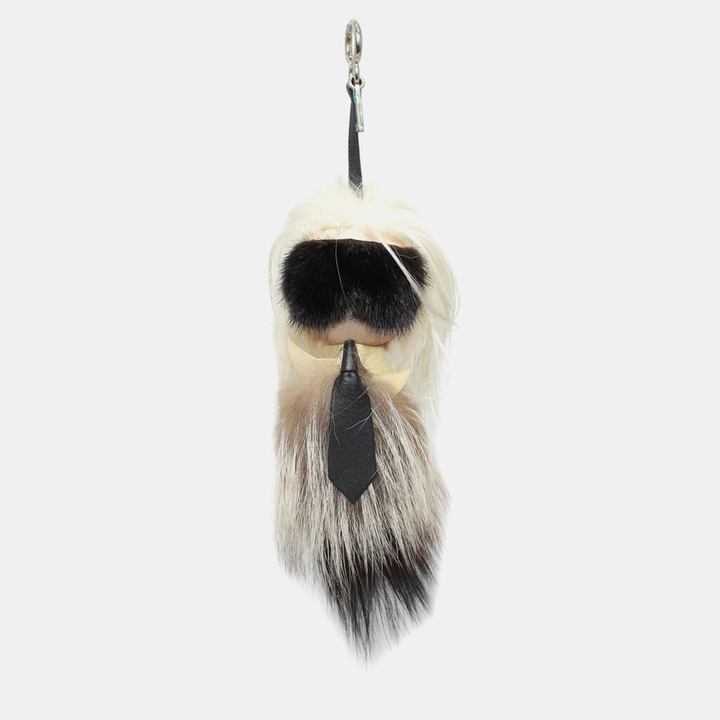 Fendi Karlito Fur Bag Charm Fendi Karlito Fur Bag Charm