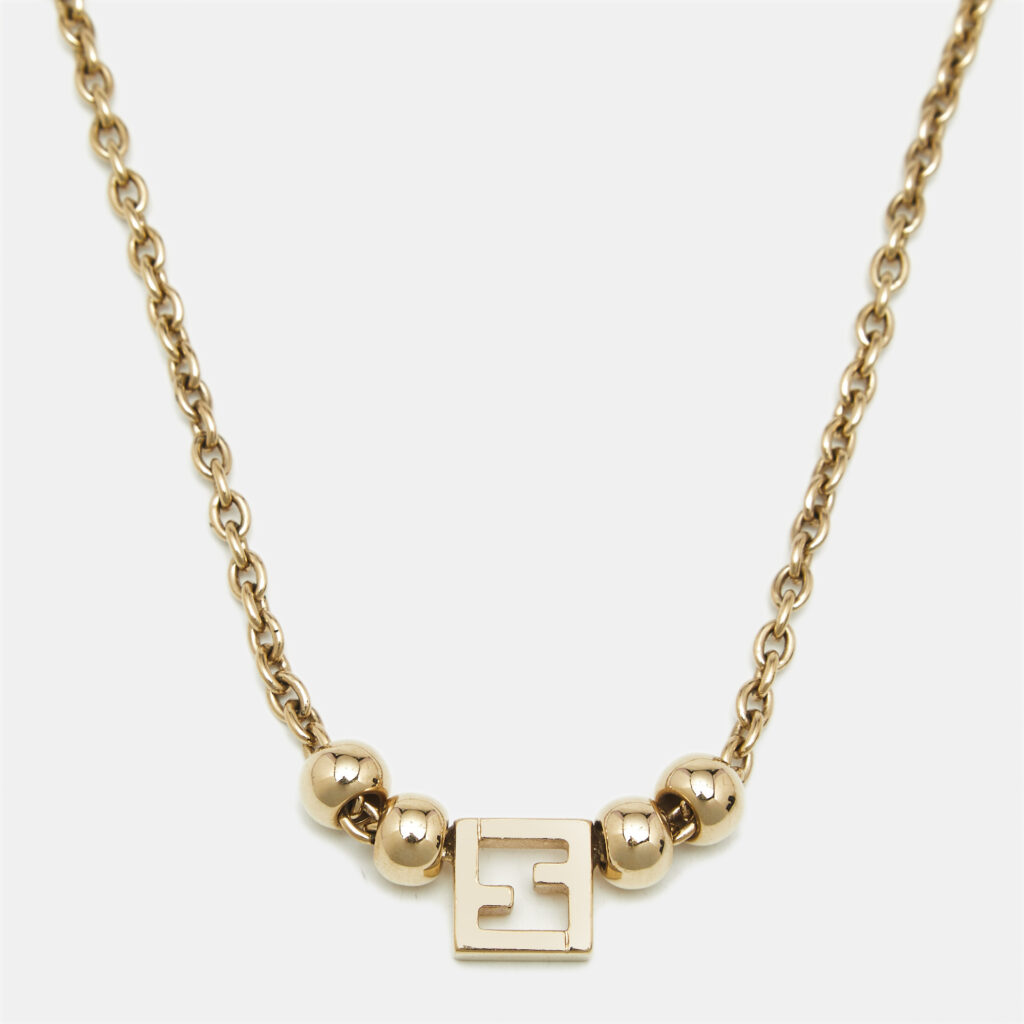 luxury-women-fendi-used-accessories-p1190494-002-1.jpg Fendi F is Fendi Gold Tone Necklace