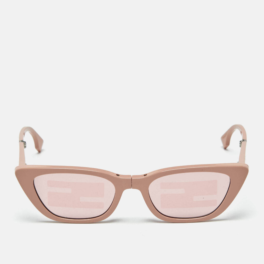 Fendi Old Rose FE40089I Folding Cat Eye Sunglasses Fendi Old Rose FE40089I Folding Cat Eye Sunglasses