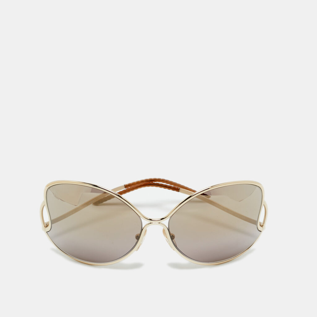 Fendi Brown/Gold Tone FS5178 Oversized Sunglasses Fendi Brown/Gold Tone FS5178 Oversized Sunglasses