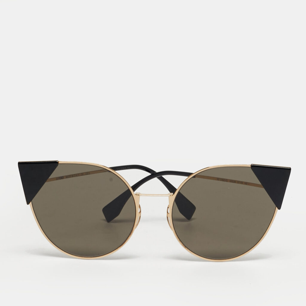Fendi Black/Gold Tone FF0190/S Cat Eye Sunglasses Fendi Black/Gold Tone FF0190/S Cat Eye Sunglasses