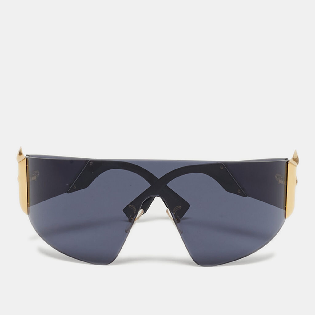 Fendi Black FF0382/S Shield Sunglasses Fendi Black FF0382/S Shield Sunglasses