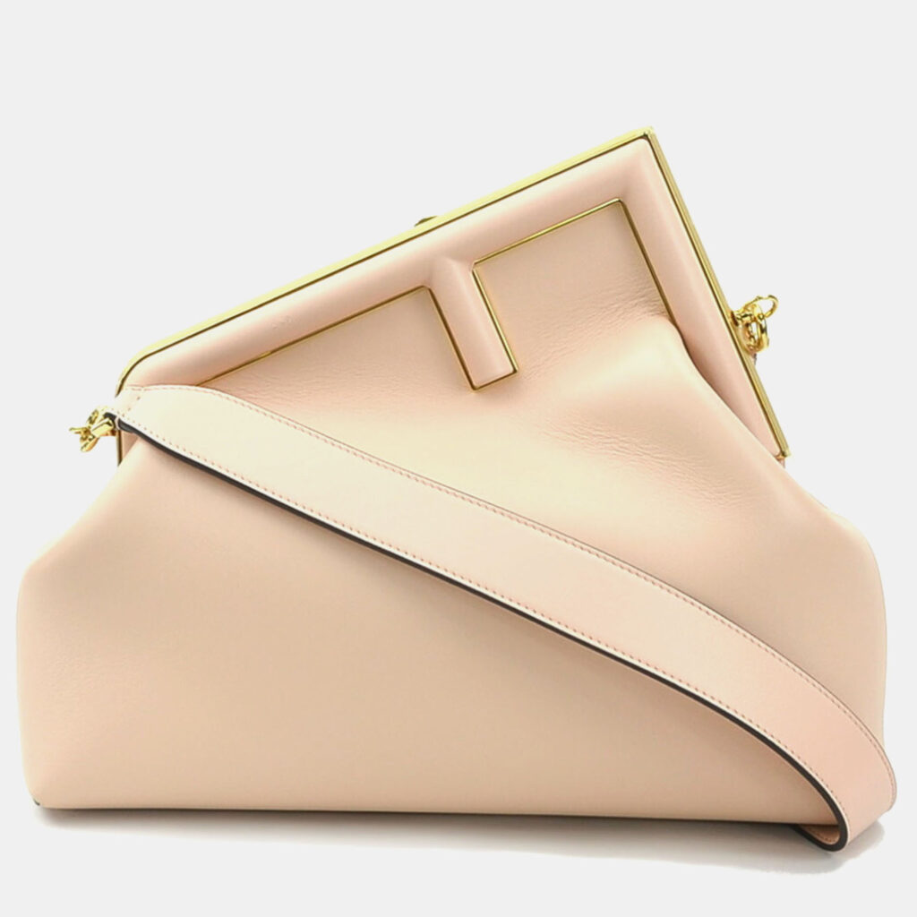Fendi Leather Pink First Medium Shoulder Bag Fendi Leather Pink First Medium Shoulder Bag