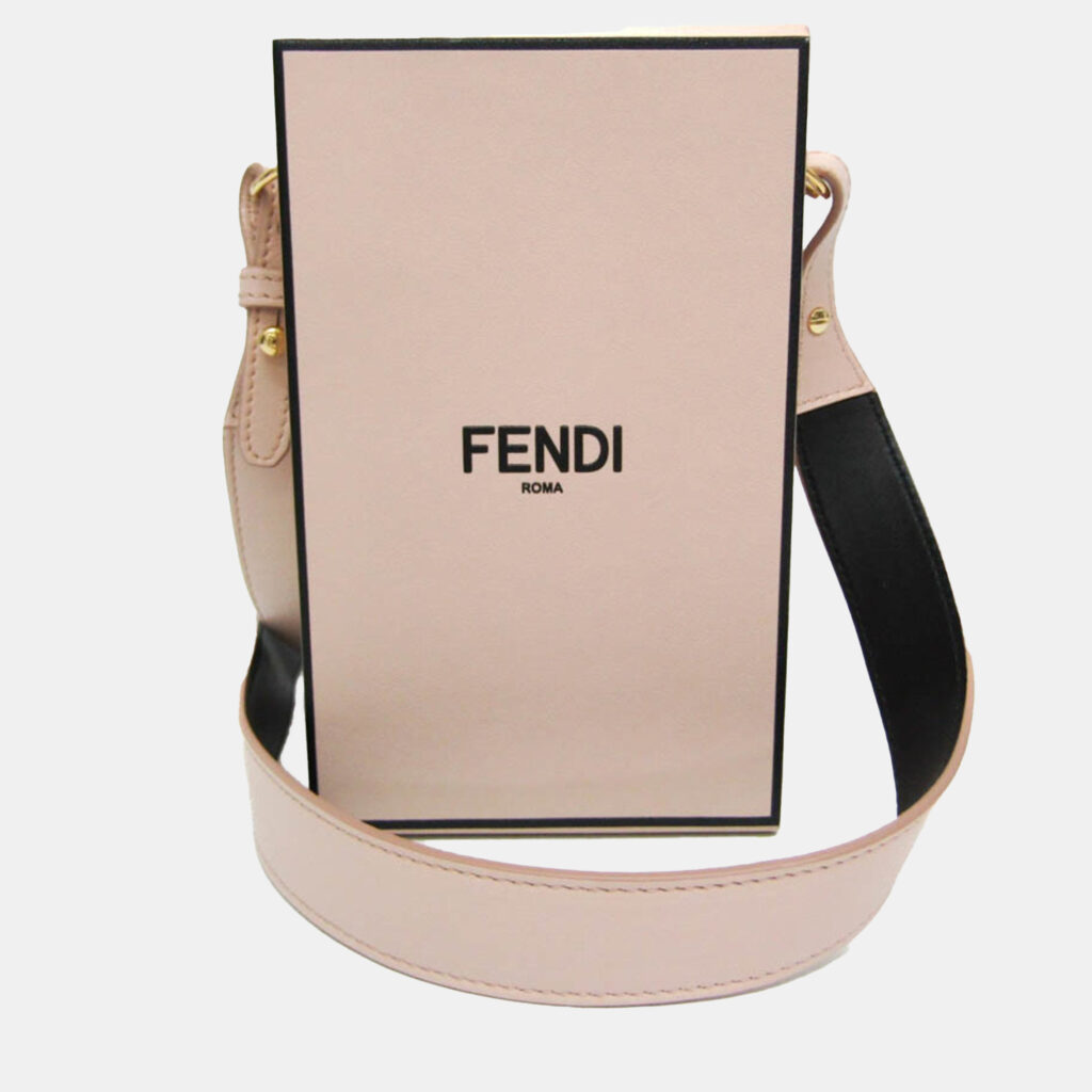 Fendi Pink Leather Box Shoulder Bag Fendi Pink Leather Box Shoulder Bag