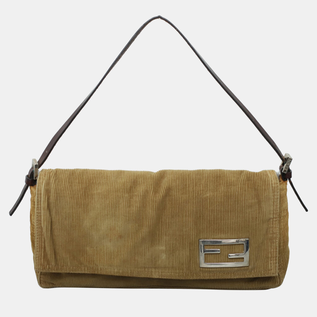 Fendi Baguette Brown Corduroy Bag Fendi Baguette Brown Corduroy Bag