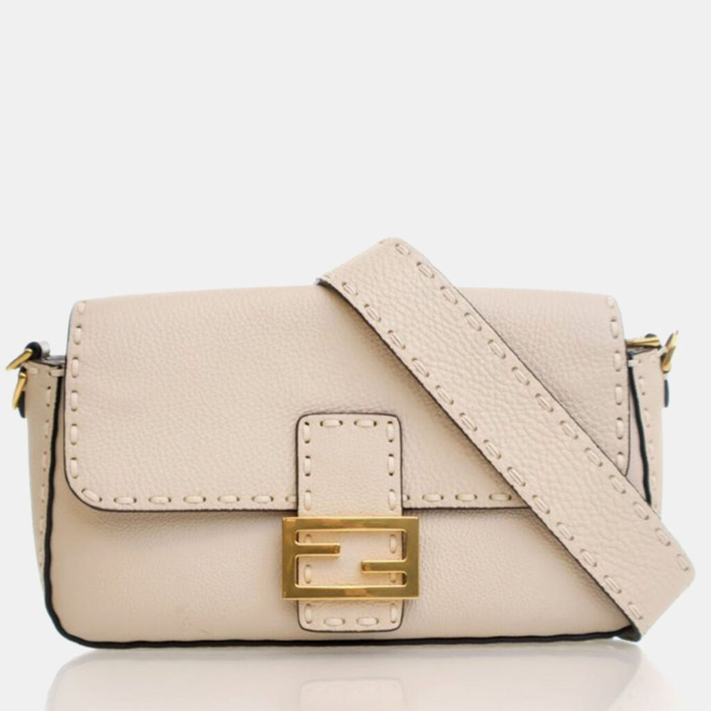 Fendi Roma Selleria Cuoio Calfskin Baguette Bag Fendi Roma Selleria Cuoio Calfskin Baguette Bag