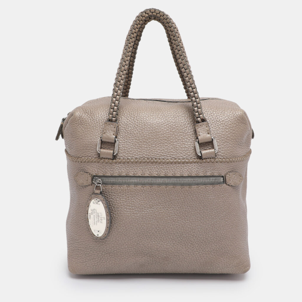 luxury-women-fendi-used-handbags-p1204377-012-1.jpg Fendi Beige Selleria Leather Satchel