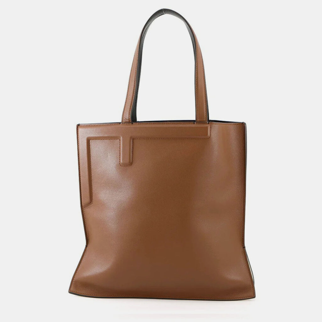 Fendi Flip Medium Tote Brown/Black Leather Size Medium Fendi Flip Medium Tote Brown/Black Leather Size Medium