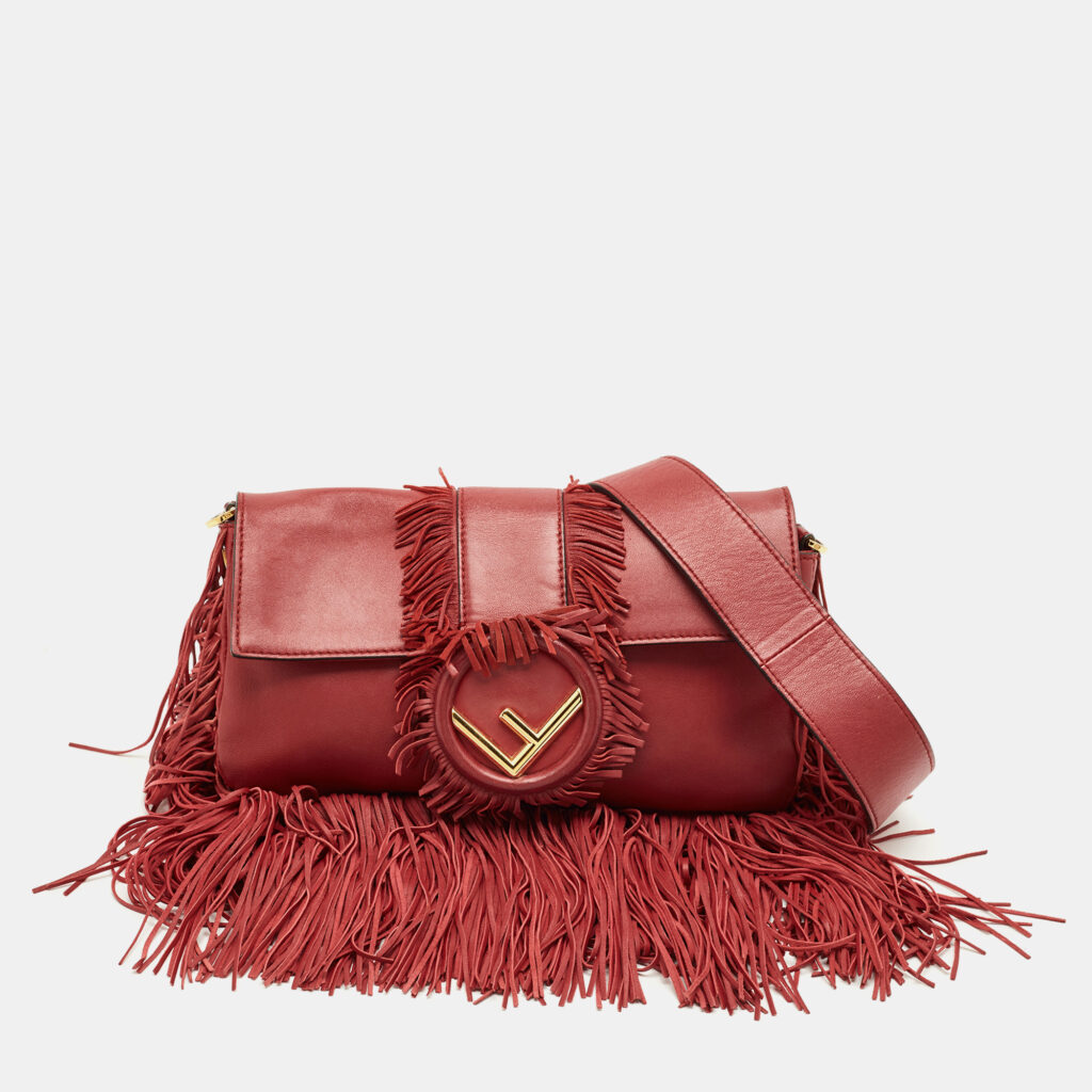 luxury-women-fendi-used-handbags-p1224118-015-1.jpg Fendi Red Leather F is Fendi Fringe Baguette Bag