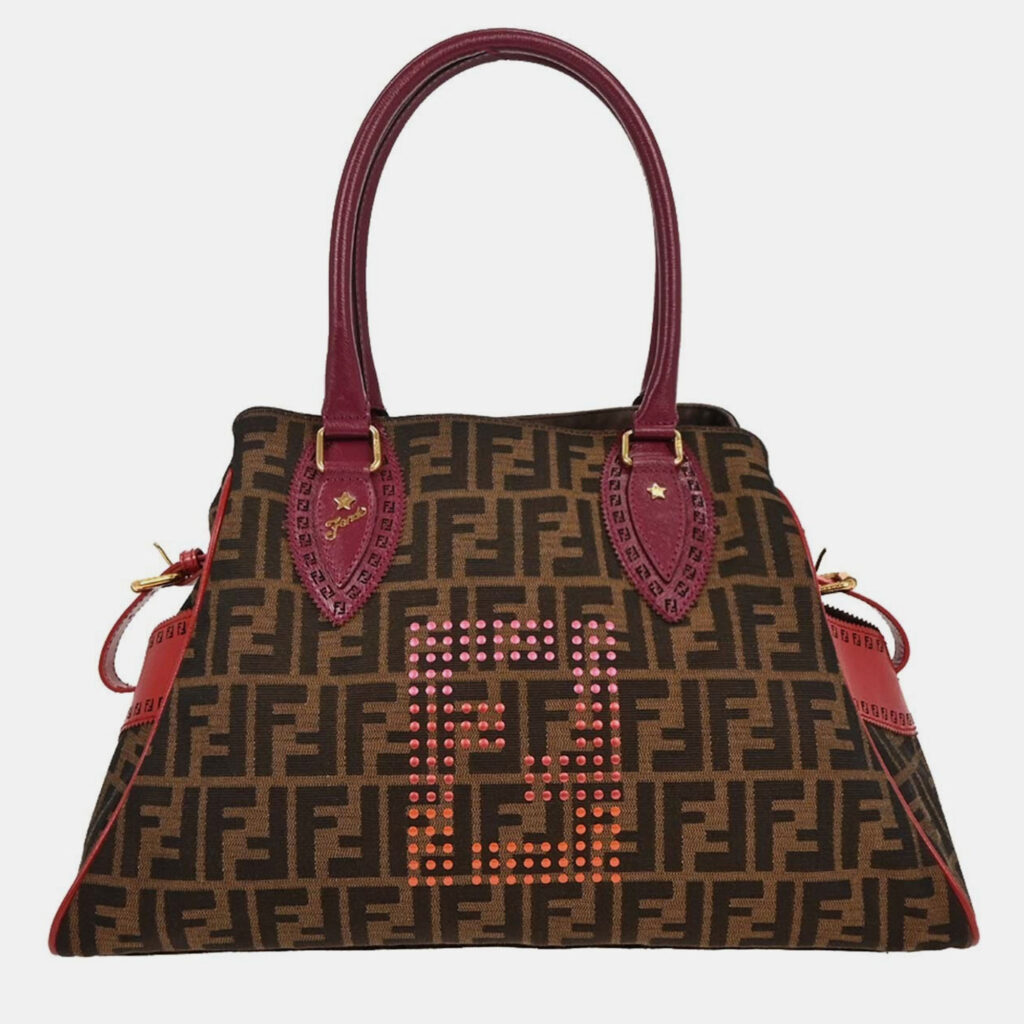 Fendi Brown Zucca Etnico Handbag Fendi Brown Zucca Etnico Handbag