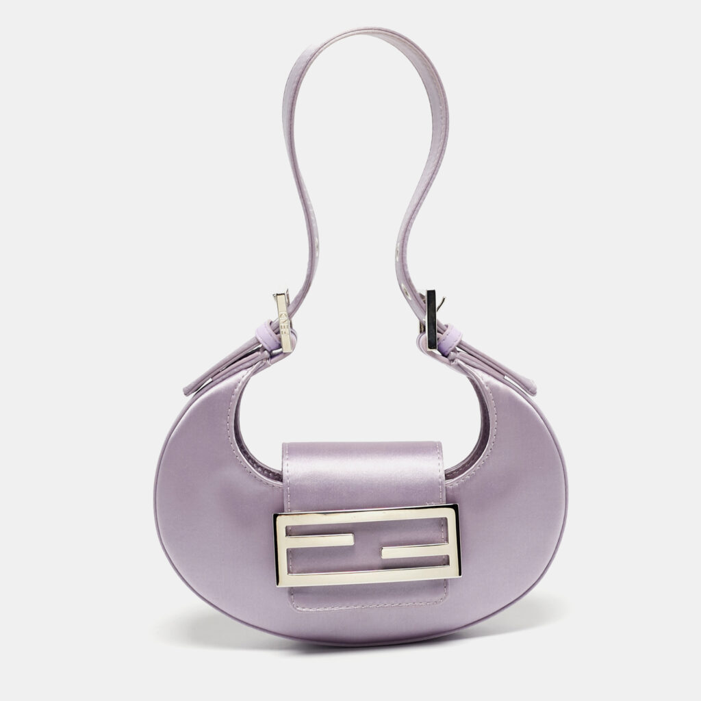 Fendi Lilac Satin Mini Cookie Bag Fendi Lilac Satin Mini Cookie Bag