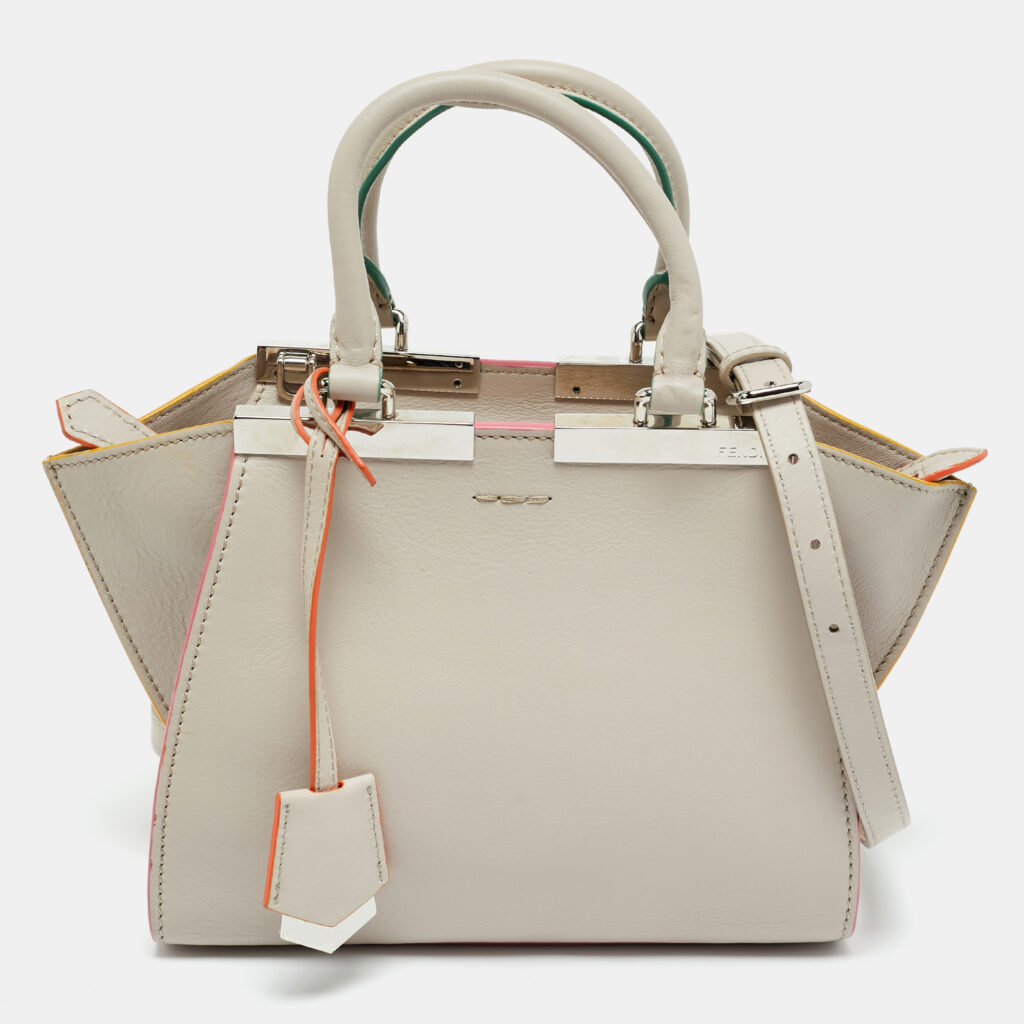luxury-women-fendi-used-handbags-p1241967-013-1.jpg Fendi Light Beige Leather Petite 3Jours Tote
