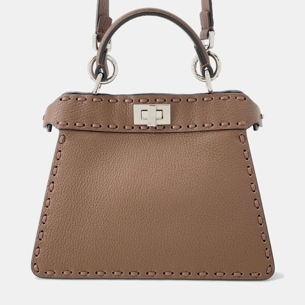 Fendi Peekaboo Selleria I See You Brown Leather Size Petit Fendi Peekaboo Selleria I See You Brown Leather Size Petit