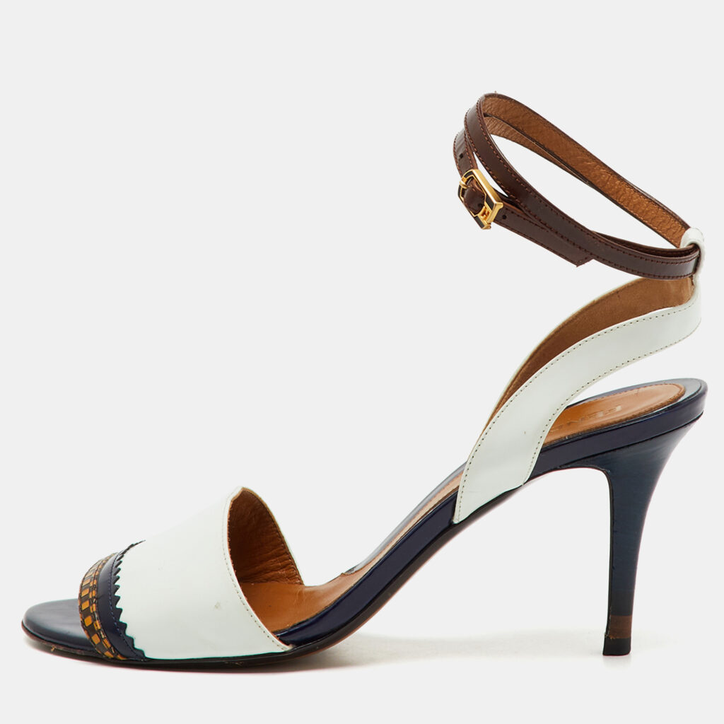 Fendi Multicolor Leather Ankle Wrap Sandals Size 38 Fendi Multicolor Leather Ankle Wrap Sandals Size 38