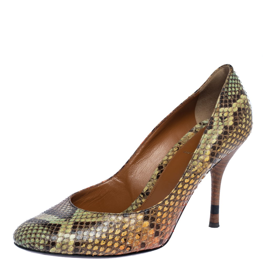 Fendi Multicolor Python Pumps Size 39 Fendi Multicolor Python Pumps Size 39