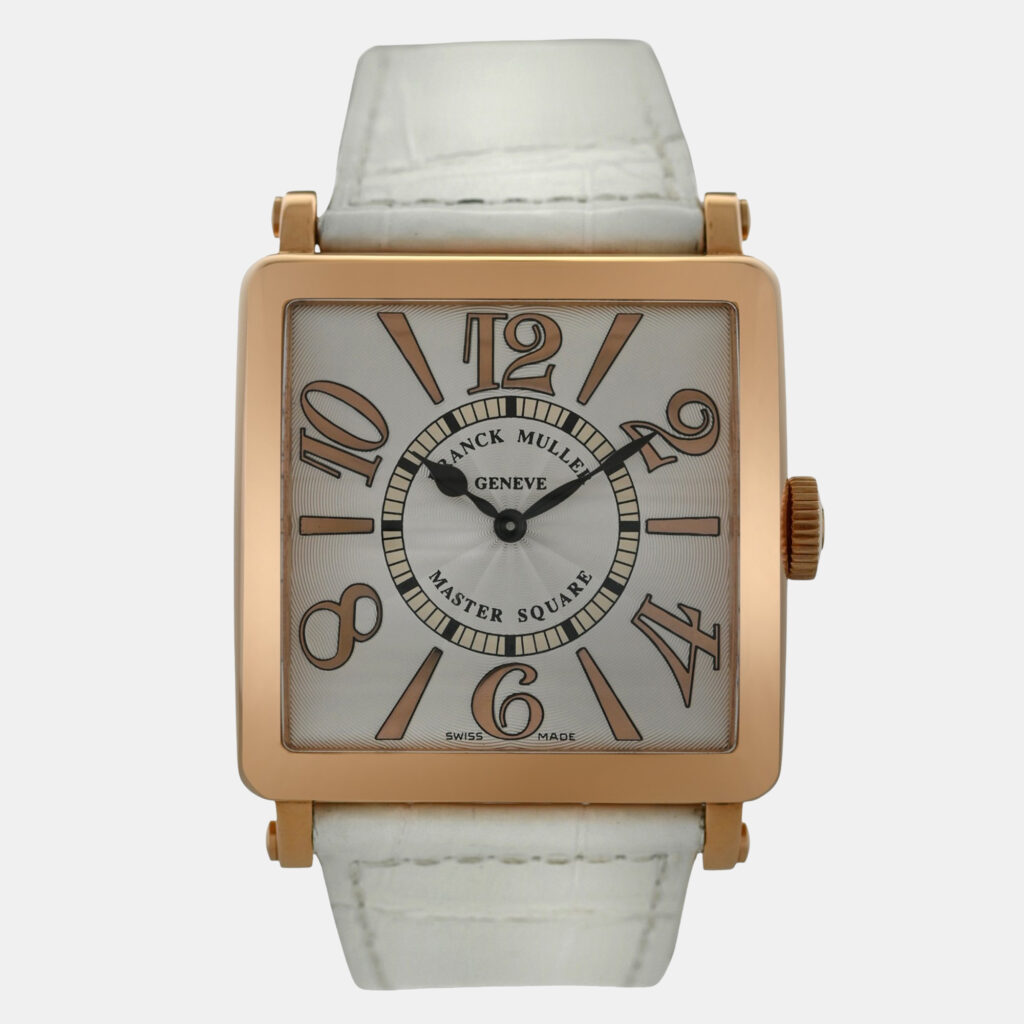 Franck Muller Master Square 6002 H QZ REL 6/6 Quartz 18K Rose Gold Women's Wristwatch 36 mm Franck Muller Master Square 6002 H QZ REL 6/6 Quartz 18K Rose Gold Women's Wristwatch 36 mm