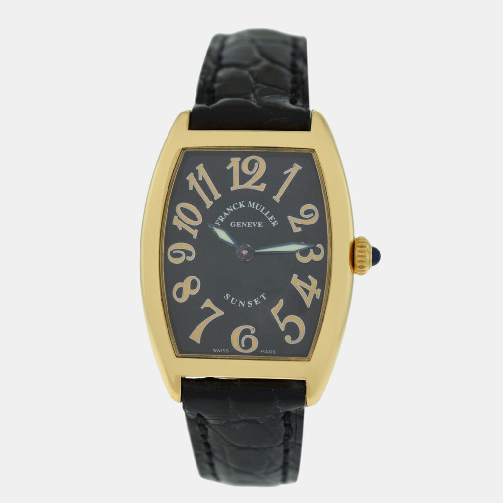 Franck Muller Sunset 1752 QZ Quartz 18K Yellow Gold Women's Wristwatch 24 mm Franck Muller Sunset 1752 QZ Quartz 18K Yellow Gold Women's Wristwatch 24 mm