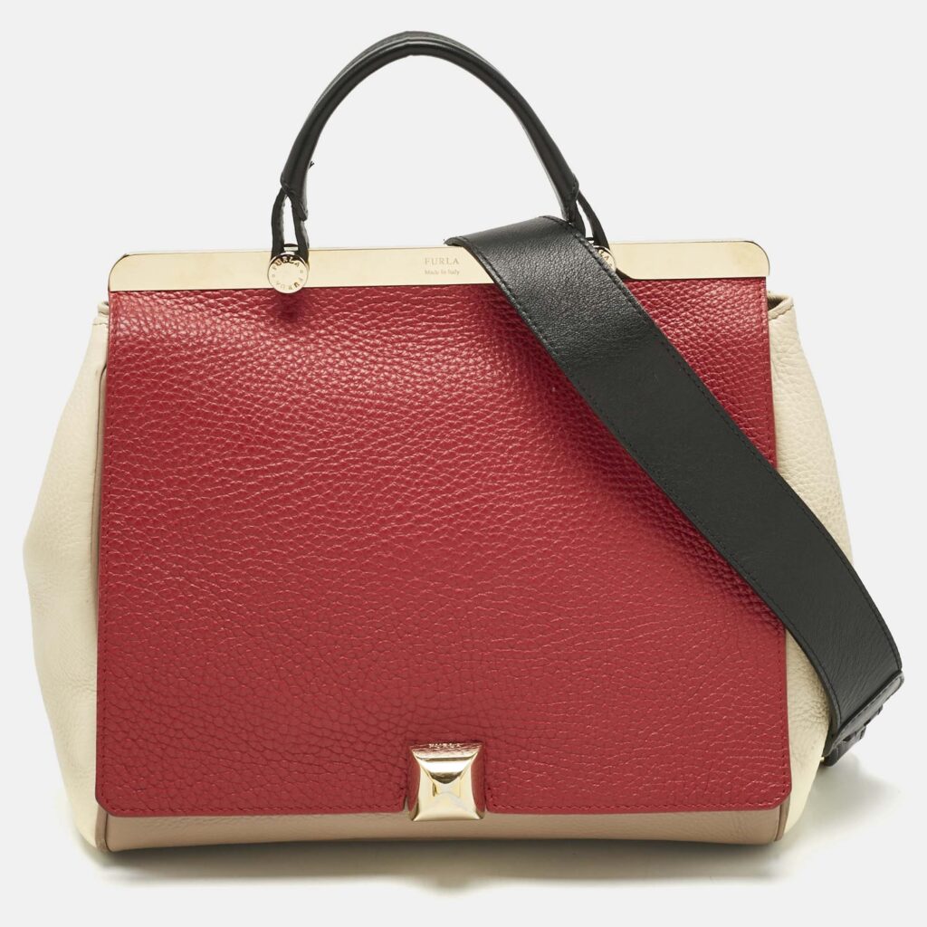 Furla Multicolor Leather Medium Cortina Top Handle Bag Furla Multicolor Leather Medium Cortina Top Handle Bag