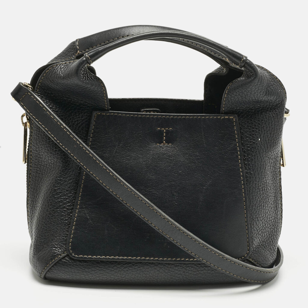 Furla Black Leather Mini Gilda Tote Furla Black Leather Mini Gilda Tote