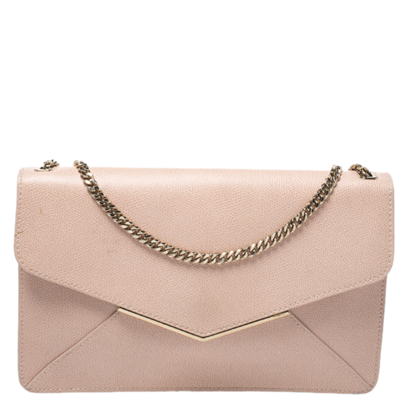 Furla Peach Leather Envelope Shoulder Bag Furla Peach Leather Envelope Shoulder Bag