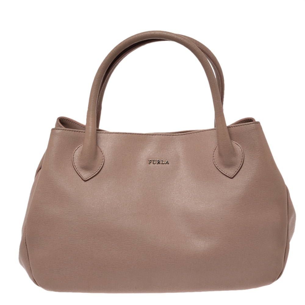 Furla Beige Leather Giselle Tote Furla Beige Leather Giselle Tote