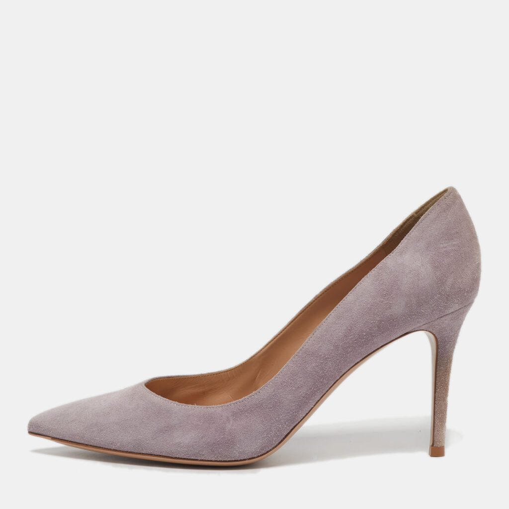 Gianvito Rossi Lilac Suede Gianvito Pumps Size 41.5