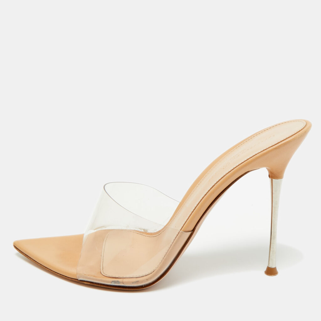 Gianvito Rossi Transparent PVC Elle Slide Sandals Size 39 Gianvito Rossi Transparent PVC Elle Slide Sandals Size 39