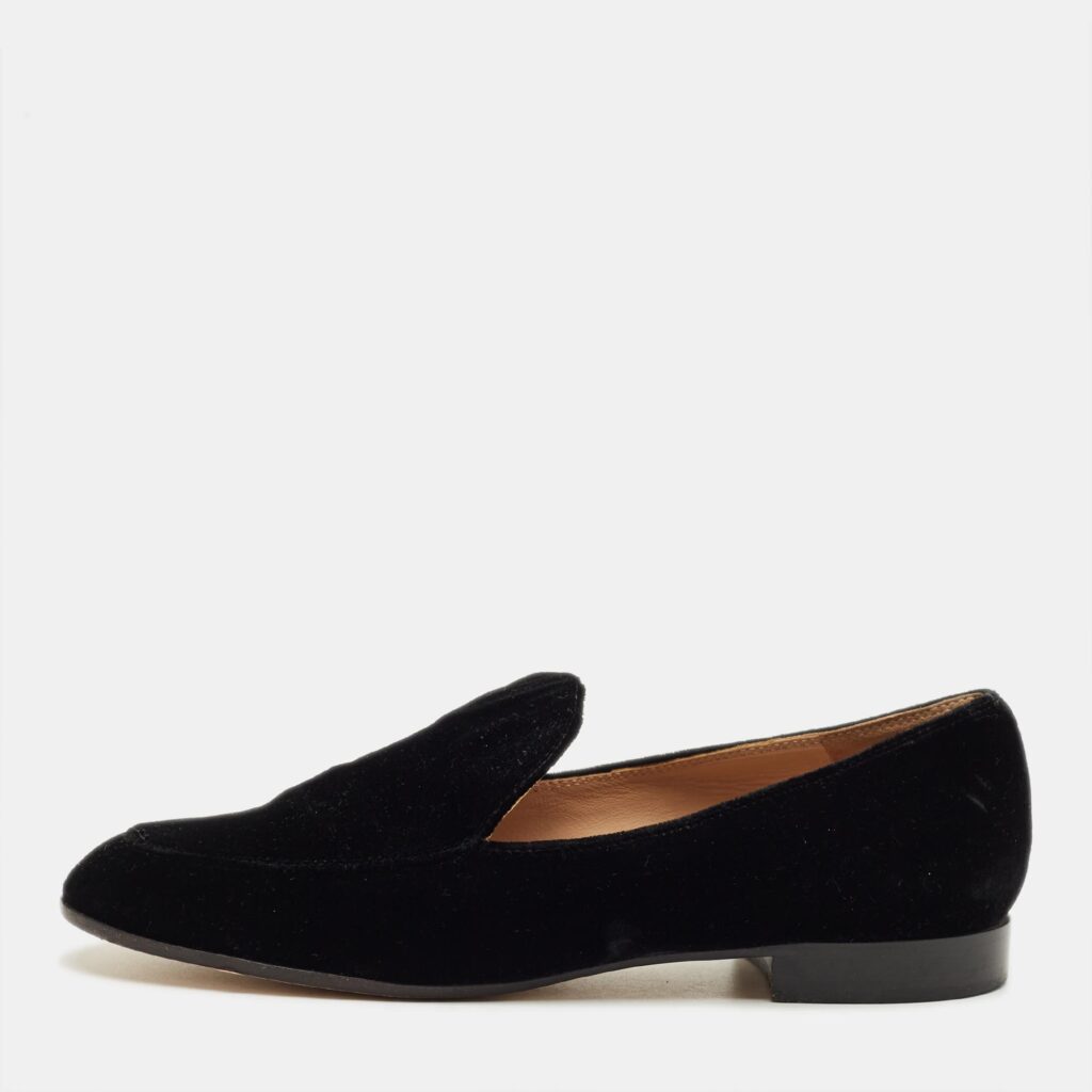 Gianvito Rossi Black Velvet Marcel Loafers Size 36 Gianvito Rossi Black Velvet Marcel Loafers Size 36