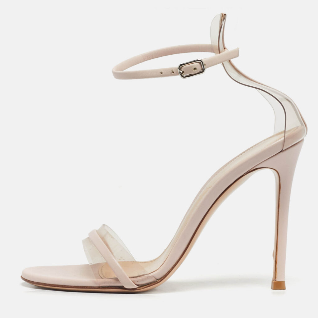 luxury-women-gianvito-rossi-used-shoes-p1244884-010-1.jpg Gianvito Rossi Beige Leather and PVC Ankle Strap Sandals Size 36
