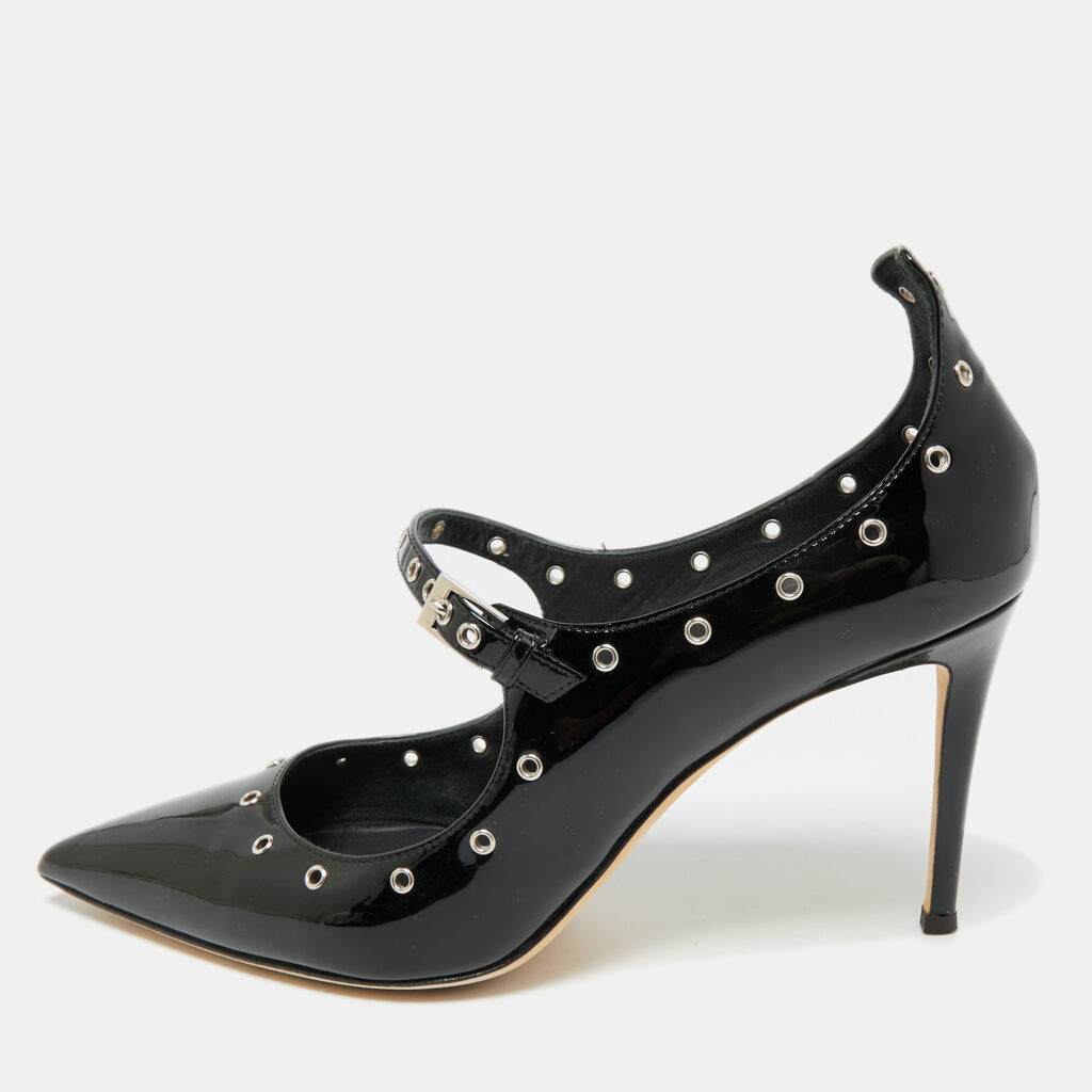 Giuseppe Zanotti Alyson Size 41 Black Patent Leather Pumps