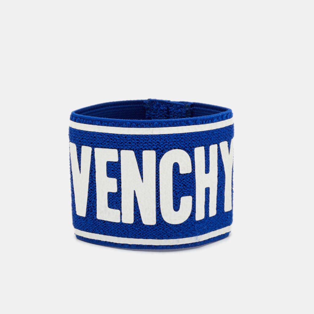 luxury-women-givenchy-used-accessories-p1245679-001-1.jpg Givenchy Blue Logo Stretch Terry Sport Wristband