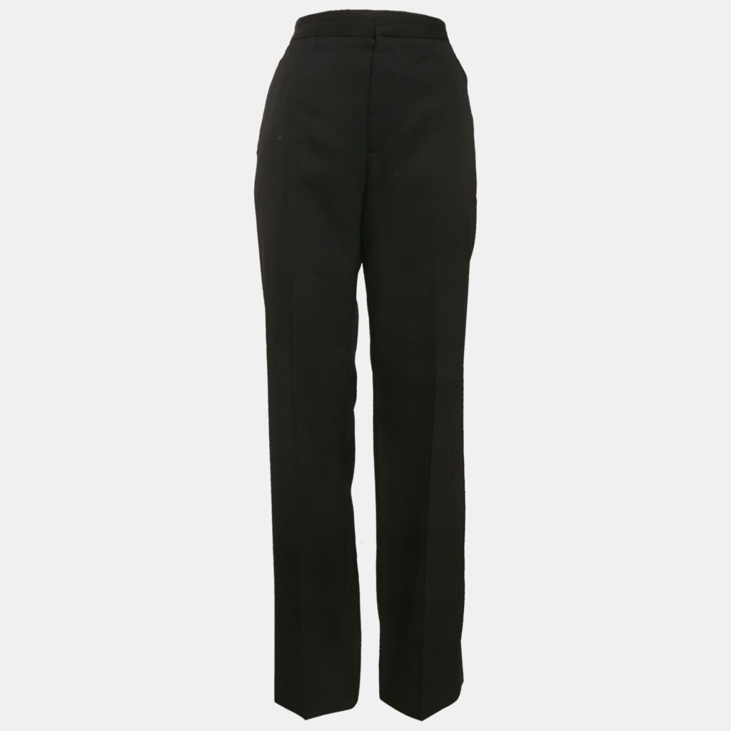 Givenchy Black Wool Wide Leg Trousers M Givenchy Black Wool Wide Leg Trousers M