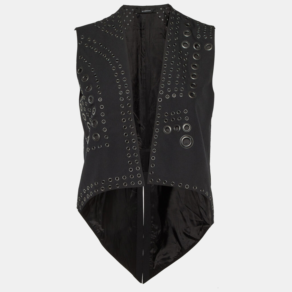 Givenchy Black Key Hole Detail Asymmetric Shrug M