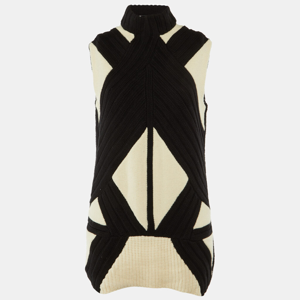 Givenchy Monochrome Wool & Cashmere Sweater Tunic M Givenchy Monochrome Wool & Cashmere Sweater Tunic M