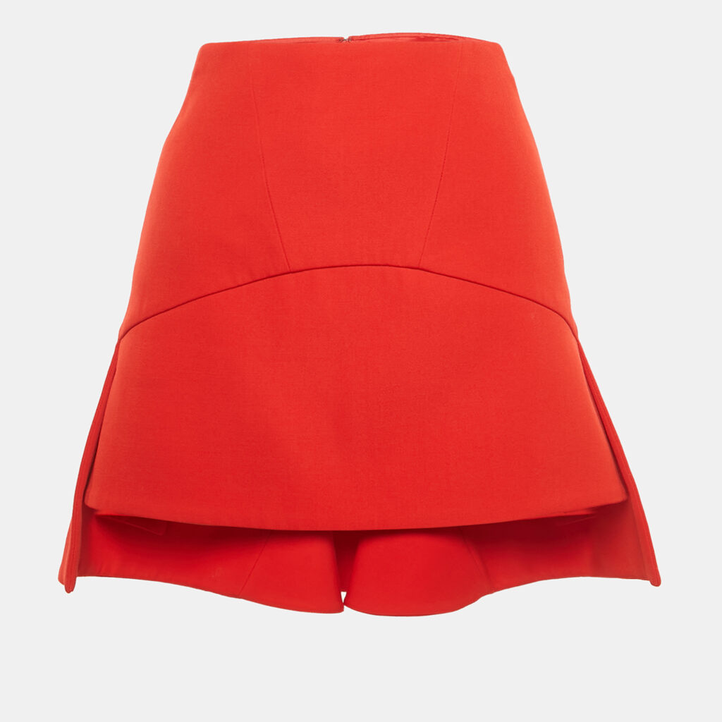 luxury-women-givenchy-used-clothes-p1221710-002.jpg Givenchy Red Wool Mini Skirt M