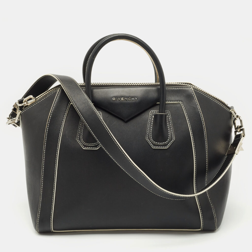 Givenchy Black Leather Medium Antigona Satchel