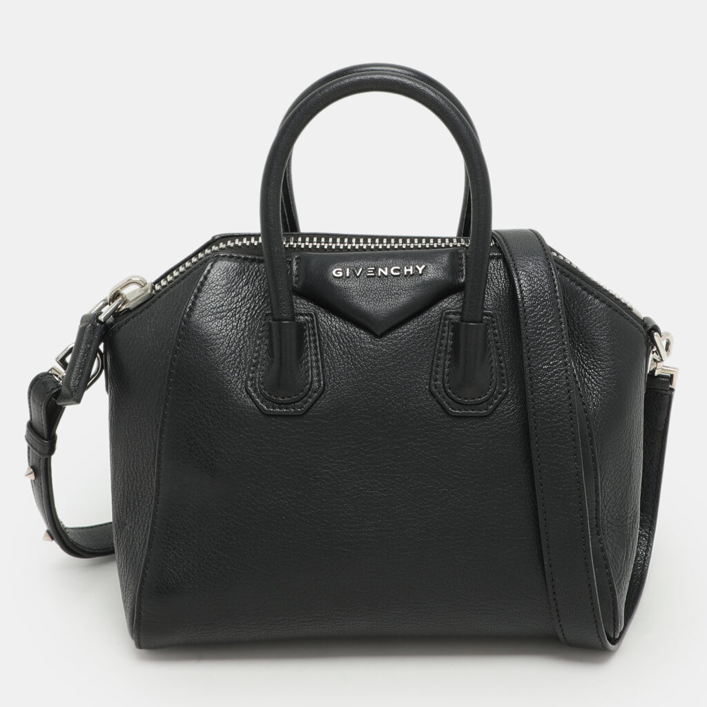 Givenchy Black Leather Mini Antigona Satchel Givenchy Black Leather Mini Antigona Satchel