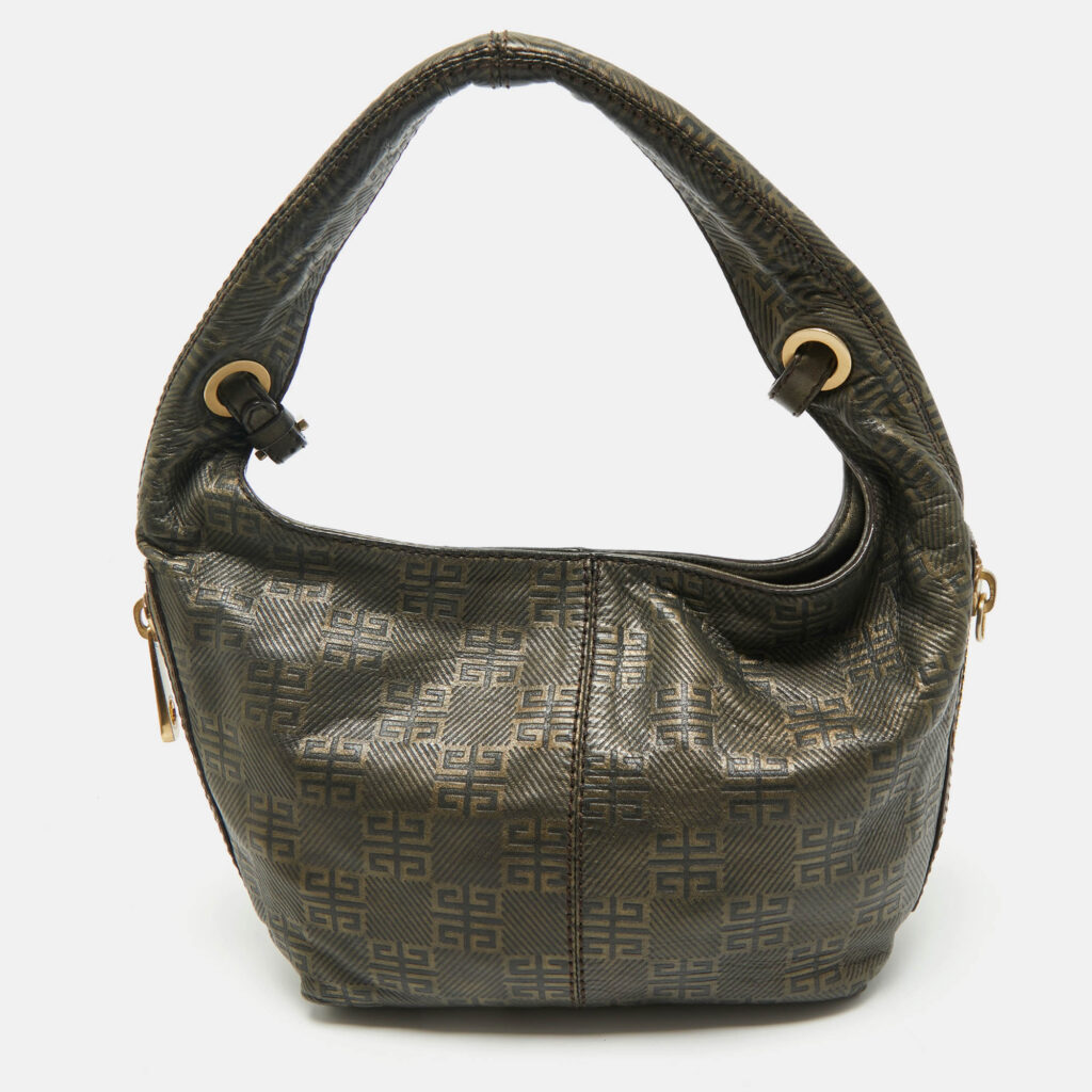 Givenchy Metallic Signature Leather Side Zip Hobo Givenchy Metallic Signature Leather Side Zip Hobo