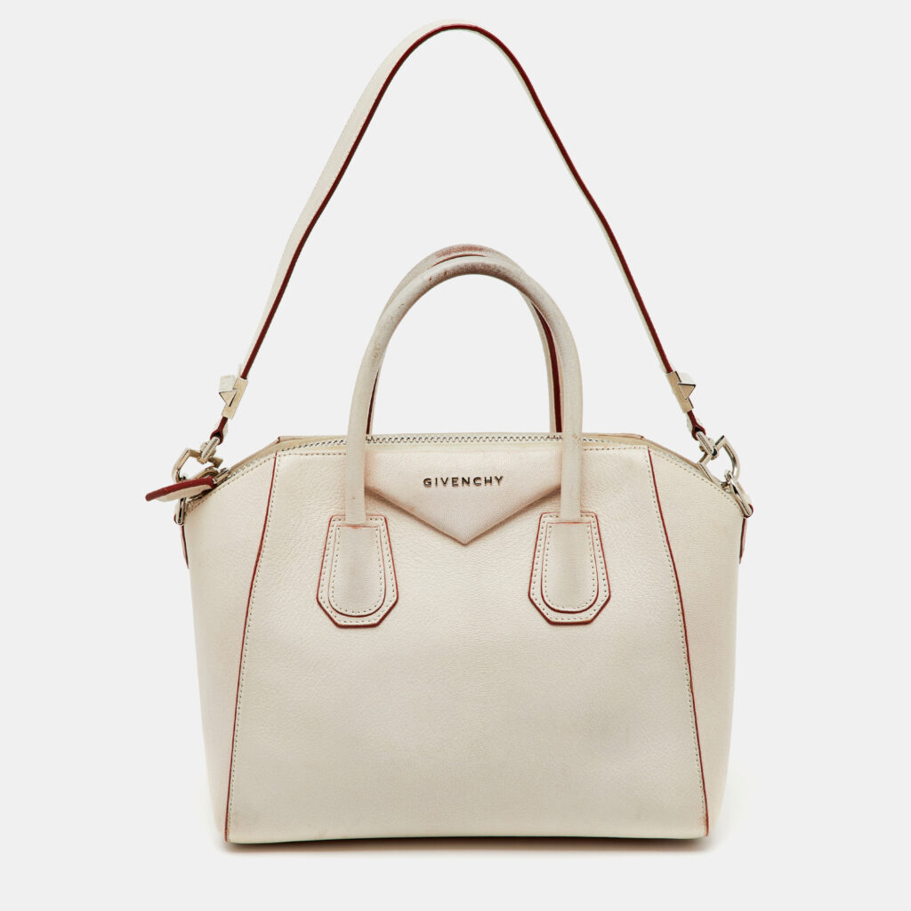 Givenchy White Leather Small Antigona Satchel Givenchy White Leather Small Antigona Satchel